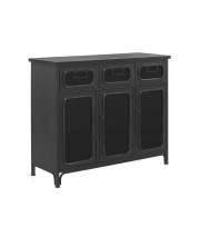 Aparador Metalico 3 Puertas 3 Cajones Serie Industrial Asaxham