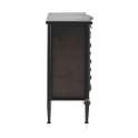 Aparador Metalico Industrial 6 Cajones Negro Bronce Adenaren