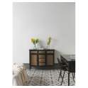 Aparador Metalico Industrial 6 Cajones Negro Bronce Adenaren