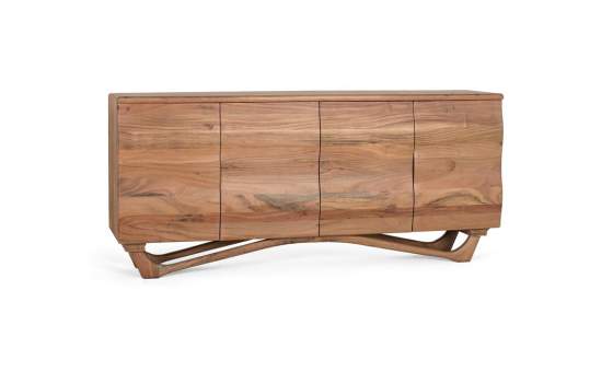 Aparador  Modernista 4 Puertas Madera de Acacia Natild