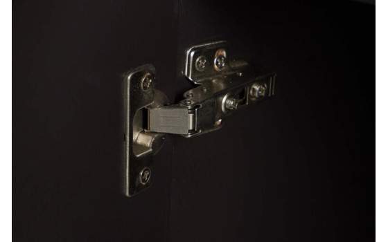 Aparador Modernista 4 Puertas Nogal y Piedra Blanca Alcandro