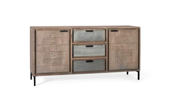 Aparador Moderno 2 Puertas 3 Cajones Serie Arcagni