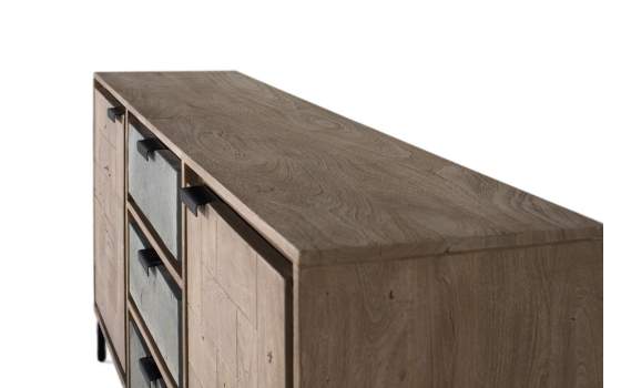 Aparador Moderno 2 Puertas 3 Cajones Serie Arcagni