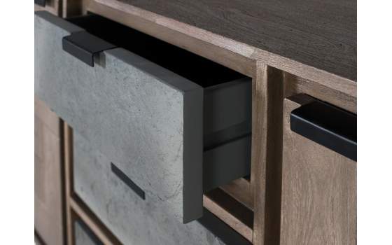 Aparador Moderno 2 Puertas 3 Cajones Serie Arcagni