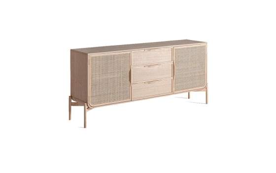 Aparador Moderno 2 Puertas Rejilla - Serie Weurtz