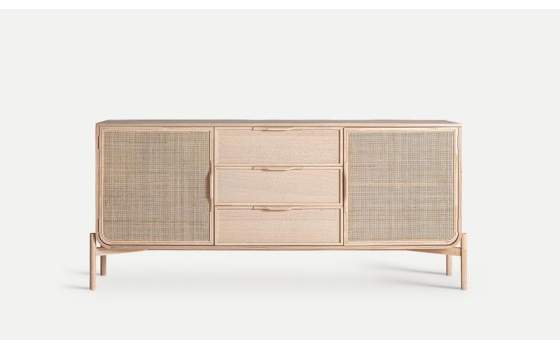 Aparador Moderno 2 Puertas Rejilla - Serie Weurtz