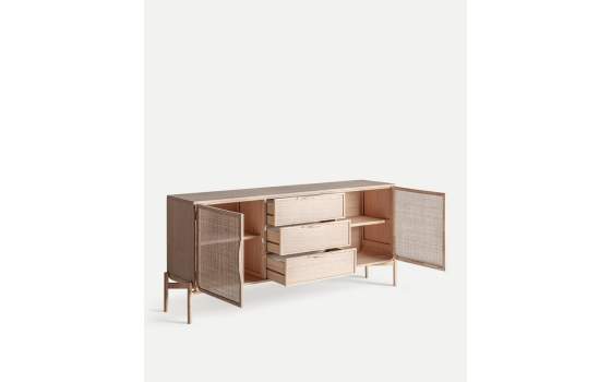 Aparador Moderno 2 Puertas Rejilla - Serie Weurtz