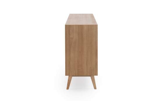 Aparador Moderno 4 Puertas Acabado Natural Serie Aridasa