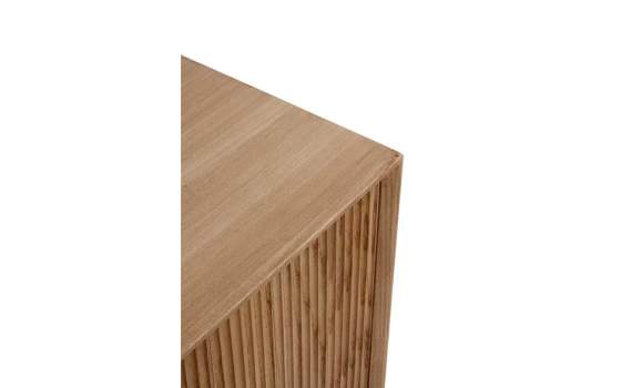 Aparador Moderno 4 Puertas Acabado Natural Serie Aridasa