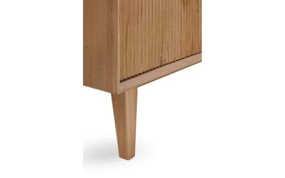 Aparador Moderno 4 Puertas Acabado Natural Serie Aridasa