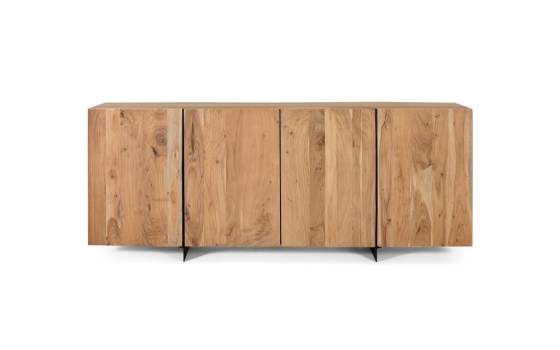 Aparador Moderno 4 Puertas Madera Maciza Acacia Artenatura