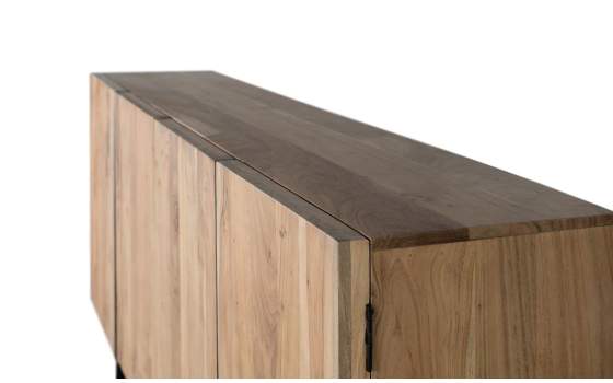 Aparador Moderno 4 Puertas Madera Maciza Acacia Artenatura