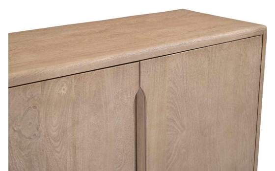 Aparador Moderno 4 Puertas Madera Maciza Serie Alcandro