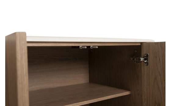 Aparador Moderno 4 Puertas Madera Marmol Serie Ligna