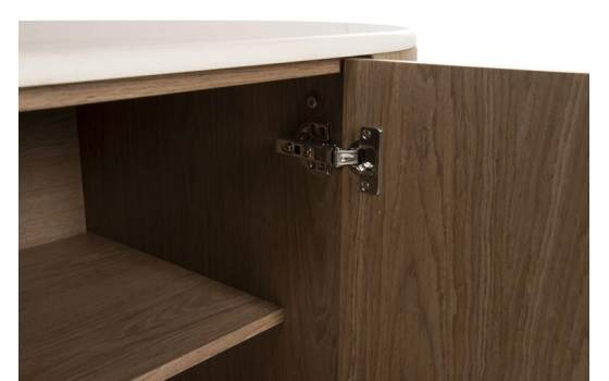 Aparador Moderno 4 Puertas Madera Marmol Serie Ligna