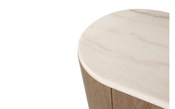 Aparador Moderno 4 Puertas Madera Marmol Serie Ligna