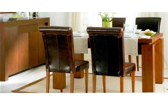 Aparador Moderno Actual 4 puertas 1 Cajon Castaño Serie Astoir