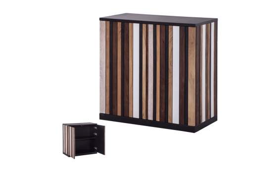 Aparador Moderno Multicolor 2 Puertas Serie Actonds