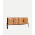 Aparador Nordico 4 Puertas Madera Metal Serie Lauris