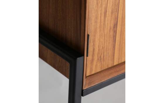 Aparador Nordico 4 Puertas Madera Metal Serie Lauris