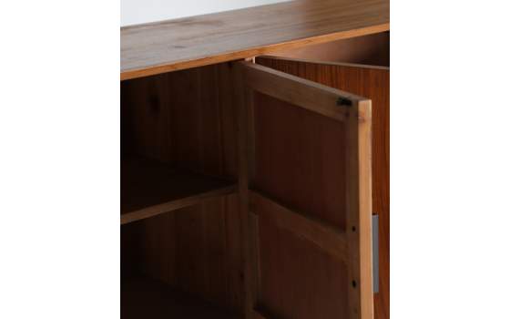 Aparador Nordico 4 Puertas Madera Metal Serie Lauris