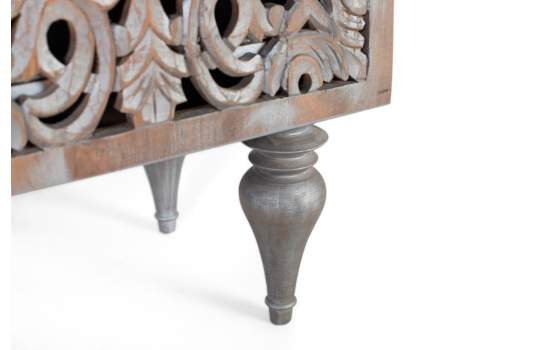 Aparador Oriental 2 Puertas 3 Cajones Gris Decape Adlerspa