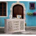 Aparador Oriental 2 Puertas Madera Rustica Colores Allegra