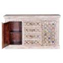 Aparador Oriental 2 Puertas Madera Rustica Colores Allegra