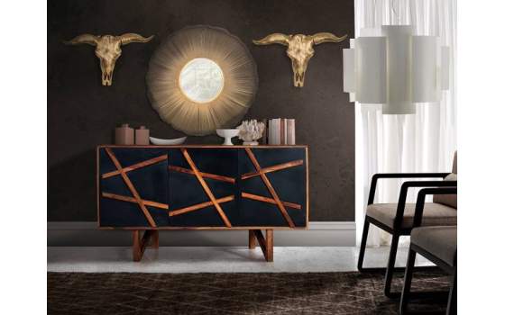 Aparador Oriental 3 Puertas Serie Kanpur