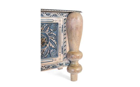 Aparador Oriental 3 Puertas Talladas Patas Gruesas Alsava