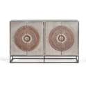 Aparador Oriental 4 Puertas Talladas Serie Wood Mandala