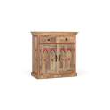 Aparador Oriental Decorado 2 Puertas Madera Maciza Arisves