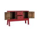 Aparador Oriental Rojo 2 Puertas 2 Cajones - Serie Akai