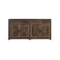 Aparador Oriental Rustico 4 Puertas 4 Cajones - Serie Agarden