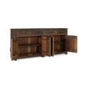 Aparador Oriental Rustico 4 Puertas 4 Cajones - Serie Agarden