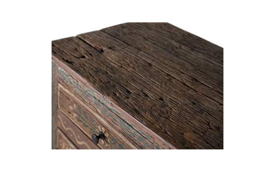 Aparador Oriental Rustico 4 Puertas 4 Cajones - Serie Agarden