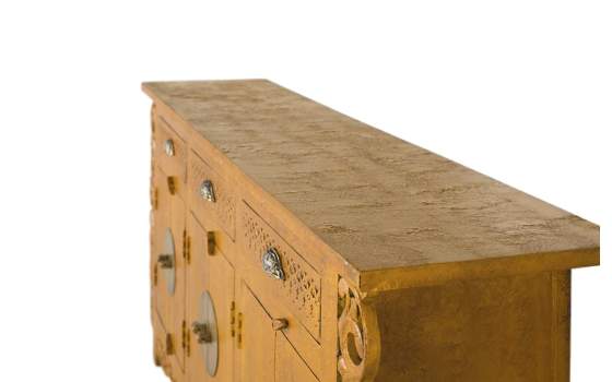 Aparador Oriental Vintage Ocre 6 Puertas 3 Cajones Serie Aeriast Aparador Oriental Vintage Ocre 6 Puertas 3 Cajones Serie Aeriast