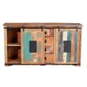 Aparador Pequeño Puertas Correderas Vintage Retro Agelelli