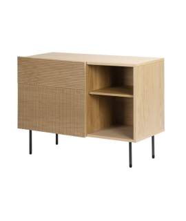 Aparador Pequeño 1 Puerta y Hueco con Estantes Serie Bester