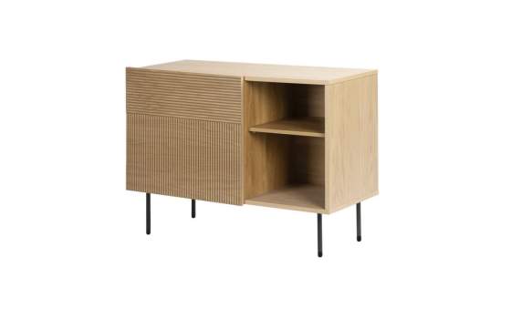 Aparador Pequeño 1 Puerta y Hueco con Estantes Serie Bester