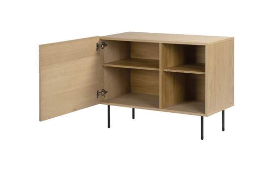 Aparador Pequeño 1 Puerta y Hueco con Estantes Serie Bester