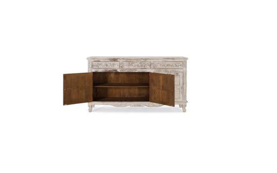 Aparador Provenzal Blanco Decape 3 Puertas 3 Cajones Atriadas