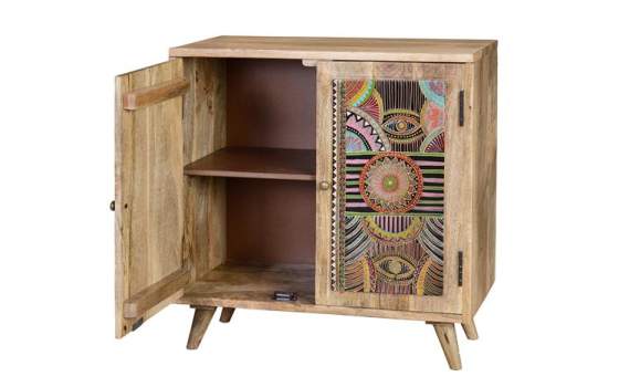 Aparador  2 Puertas  Diseño Colores Indio Americano Boho