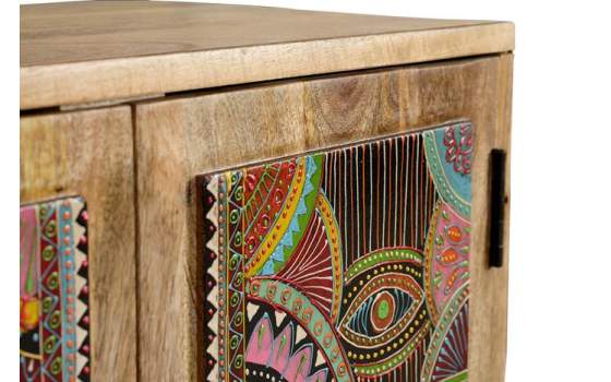 Aparador  2 Puertas  Diseño Colores Indio Americano Boho
