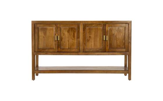 Aparador Recibidor 4 Puertas y Estante Madera Maciza Albre