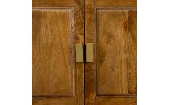 Aparador Recibidor 4 Puertas y Estante Madera Maciza Albre