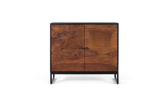 Aparador Recibidor Industrial  2 Puertas Acanaladas Serie Ariost