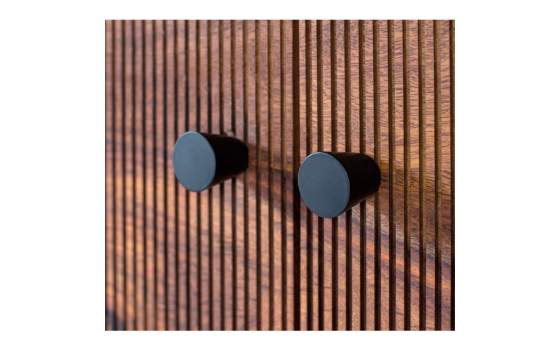 Aparador Recibidor Industrial  2 Puertas Acanaladas Serie Ariost