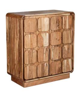 Aparador Recibidor Madera Mango Natural 2 Puertas Agassiz