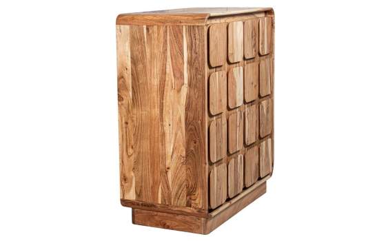 Aparador Recibidor Madera Mango Natural 2 Puertas Agassiz